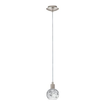 Eglo - LED Chandelier on a string MY CHOICE 1xE14/4W/230V matte chrome/white/black