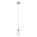Eglo - LED Chandelier on a string MY CHOICE 1xE14/4W/230V  matte chrome/white