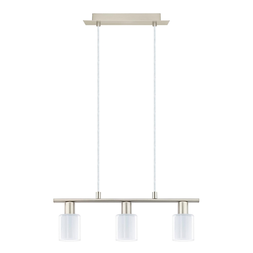 Eglo - LED Chandelier on a string MY CHOICE 3xE14/4W/230V matte chrome/white