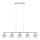 Eglo - LED Chandelier on a string MY CHOICE 5xE14/4W/230V matte chrome/white/black