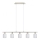 Eglo - LED Chandelier on a string MY CHOICE 5xE14/4W/230V matte chrome/white
