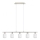 Eglo - LED Chandelier on a string MY CHOICE 5xE14/4W/230V matte chrome/white