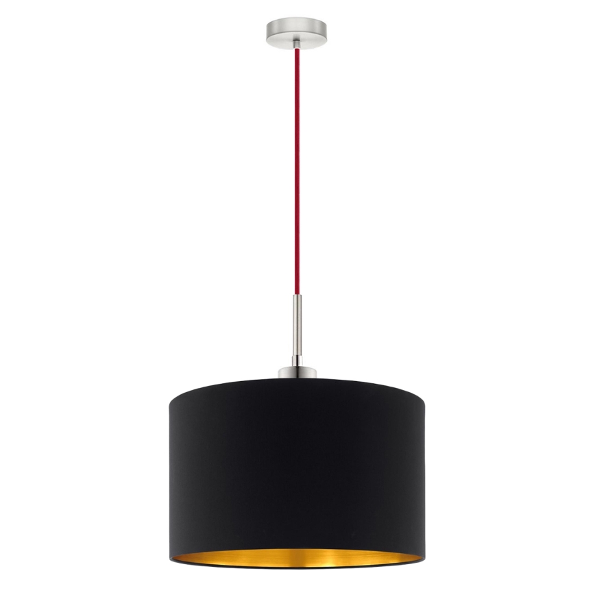 Eglo - LED Chandelier on a string TUNJA 1xE27/60W/230V black