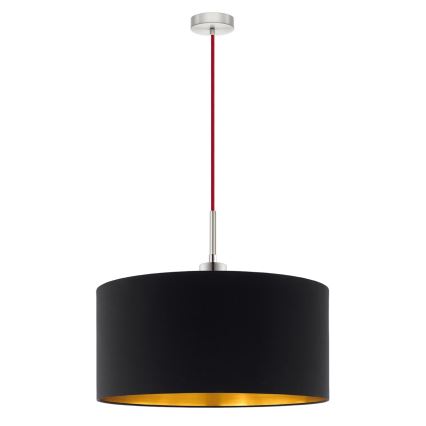 Eglo - LED Chandelier on a string TUNJA 1xE27/60W/230V black