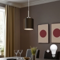 Eglo - LED Chandelier on a string TUNJA 1xE27/60W/230V brown
