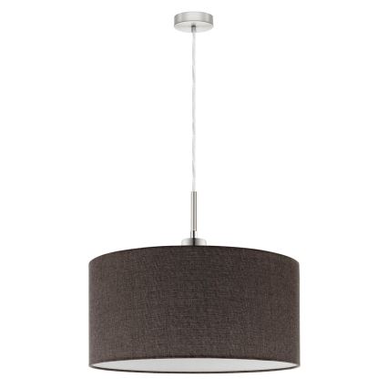 Eglo - LED Chandelier on a string TUNJA 1xE27/60W/230V brown