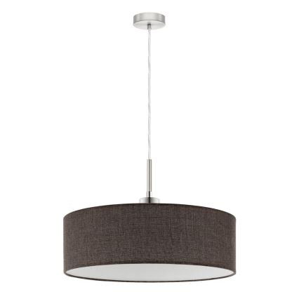 Eglo - LED Chandelier on a string TUNJA 1xE27/60W/230V brown