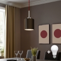 Eglo - LED Chandelier on a string TUNJA 1xE27/60W/230V brown