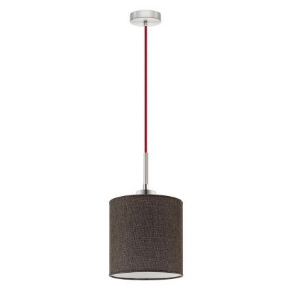 Eglo - LED Chandelier on a string TUNJA 1xE27/60W/230V brown