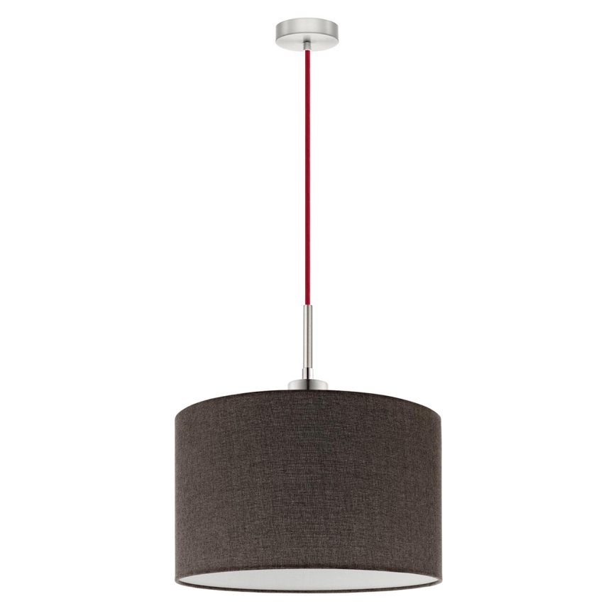 Eglo - LED Chandelier on a string TUNJA 1xE27/60W/230V brown