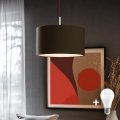 Eglo - LED Chandelier on a string TUNJA 1xE27/60W/230V brown