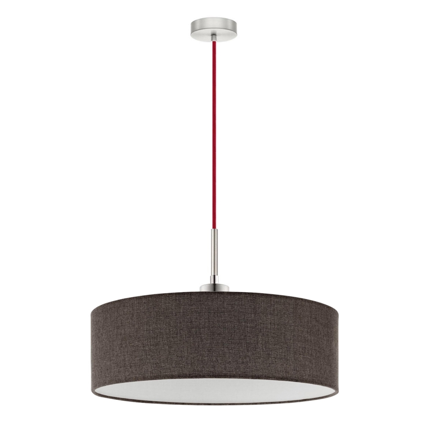 Eglo - LED Chandelier on a string TUNJA 1xE27/60W/230V brown