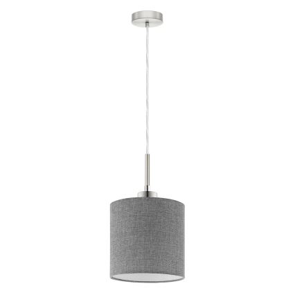 Eglo - LED Chandelier on a string TUNJA 1xE27/60W/230V grey