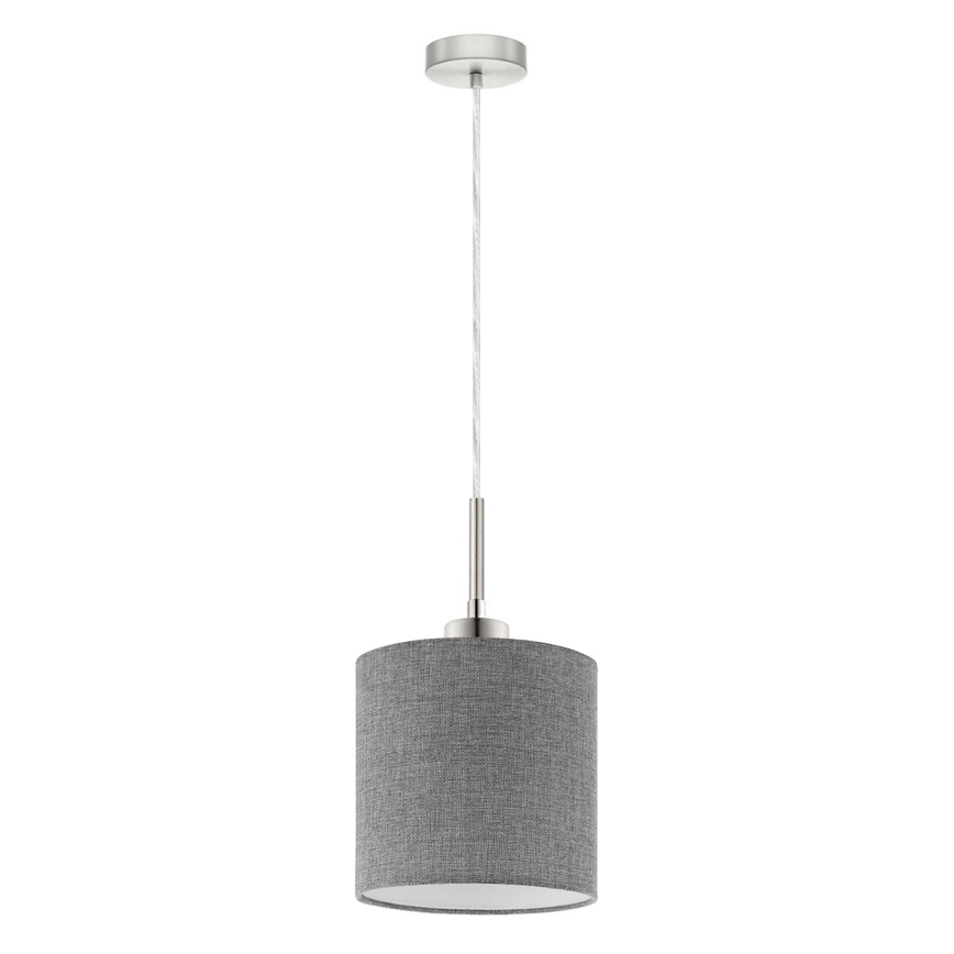 Eglo - LED Chandelier on a string TUNJA 1xE27/60W/230V grey