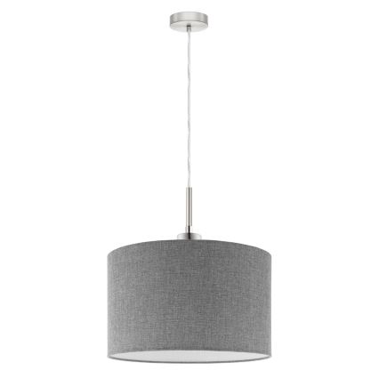 Eglo - LED Chandelier on a string TUNJA 1xE27/60W/230V grey