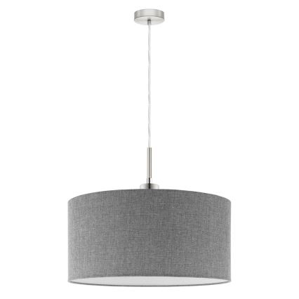 Eglo - LED Chandelier on a string TUNJA 1xE27/60W/230V grey