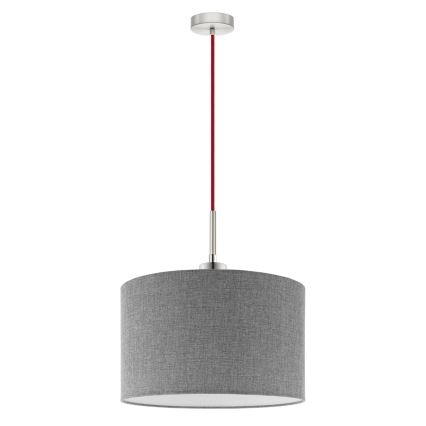 Eglo - LED Chandelier on a string TUNJA 1xE27/60W/230V grey