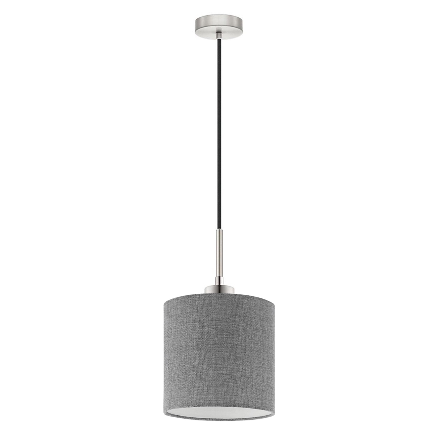 Eglo - LED Chandelier on a string TUNJA 1xE27/60W/230V grey