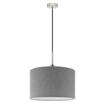Eglo - LED Chandelier on a string TUNJA 1xE27/60W/230V grey