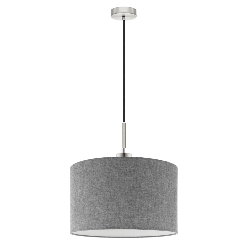 Eglo - LED Chandelier on a string TUNJA 1xE27/60W/230V grey