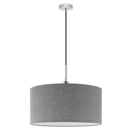Eglo - LED Chandelier on a string TUNJA 1xE27/60W/230V grey