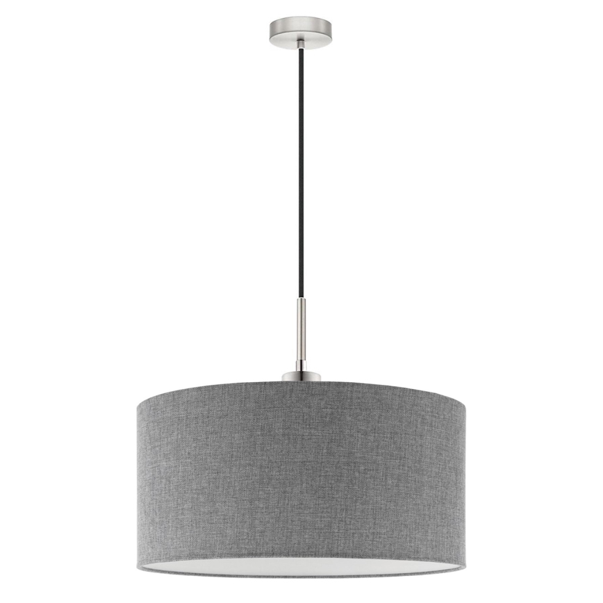 Eglo - LED Chandelier on a string TUNJA 1xE27/60W/230V grey