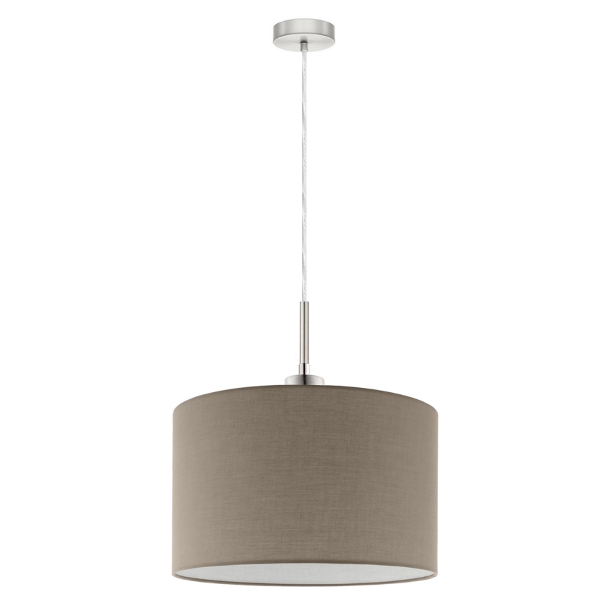 Eglo - LED Chandelier on a string TUNJA 1xE27/60W/230V taupe