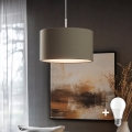 Eglo - LED Chandelier on a string TUNJA 1xE27/60W/230V taupe