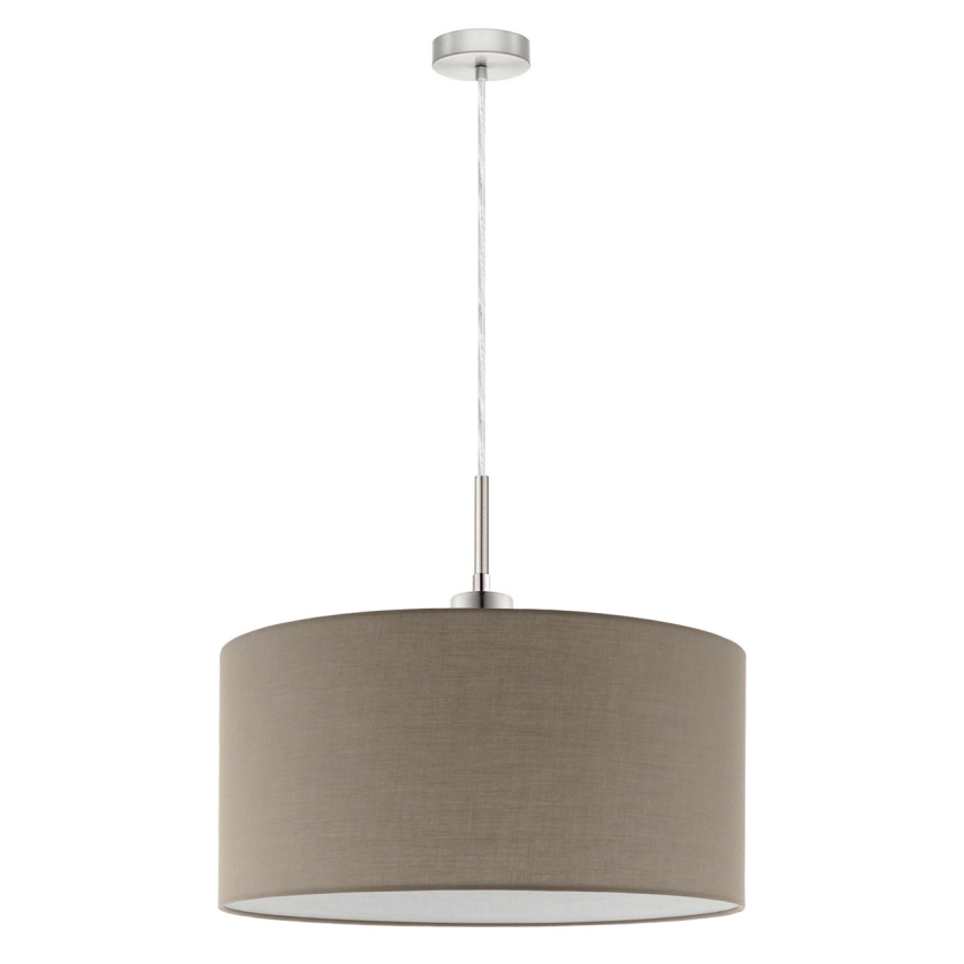 Eglo - LED Chandelier on a string TUNJA 1xE27/60W/230V taupe