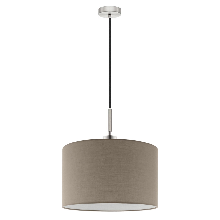 Eglo - LED Chandelier on a string TUNJA 1xE27/60W/230V taupe