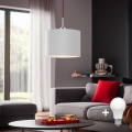 Eglo - LED Chandelier on a string TUNJA 1xE27/60W/230V white