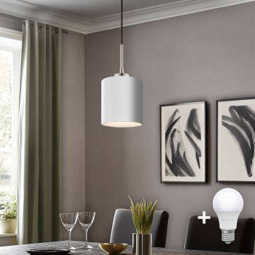 Eglo - LED Chandelier on a string TUNJA 1xE27/60W/230V white