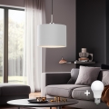 Eglo - LED Chandelier on a string TUNJA 1xE27/60W/230V white