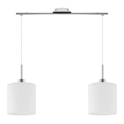 Eglo - LED Chandelier on a string TUNJA 2xE27/60W/230V white