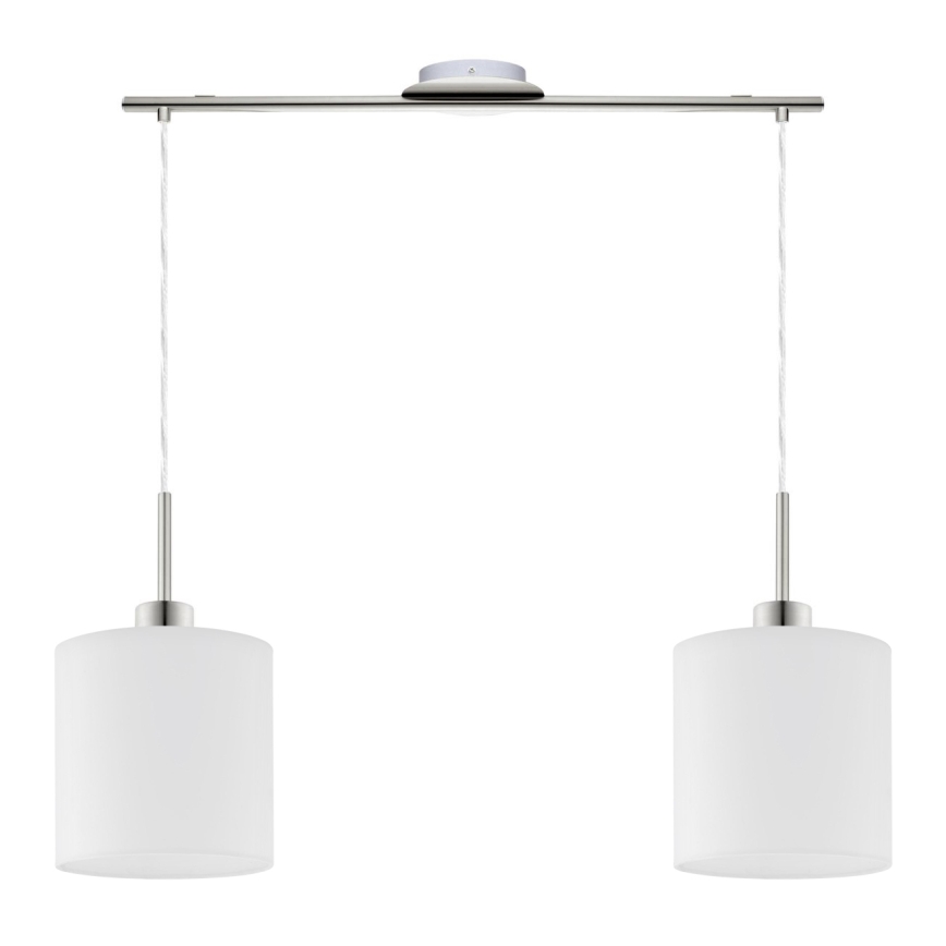 Eglo - LED Chandelier on a string TUNJA 2xE27/60W/230V white