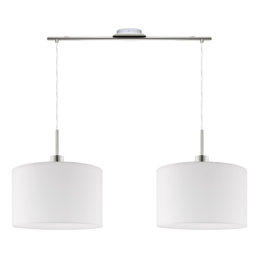 Eglo - LED Chandelier on a string TUNJA 2xE27/60W/230V white