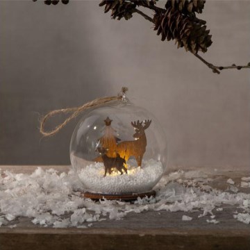 Eglo - LED Christmas decoration 1xLED/0,06W/1xCR2032 brown