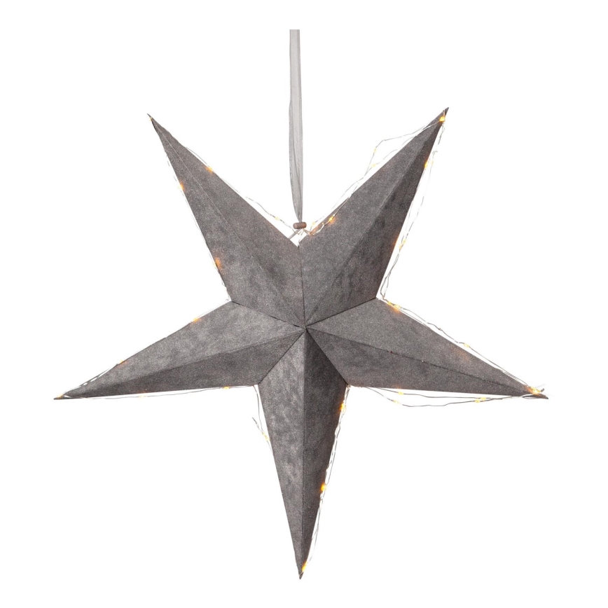 Eglo - LED Christmas decoration 40xLED/0,06W/3xAA grey