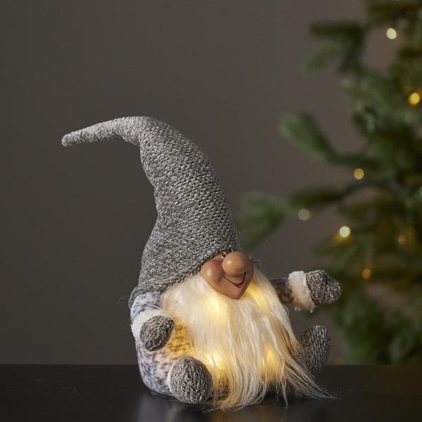 Eglo - LED Christmas decoration 4xLED/0,06W/3xAA grey