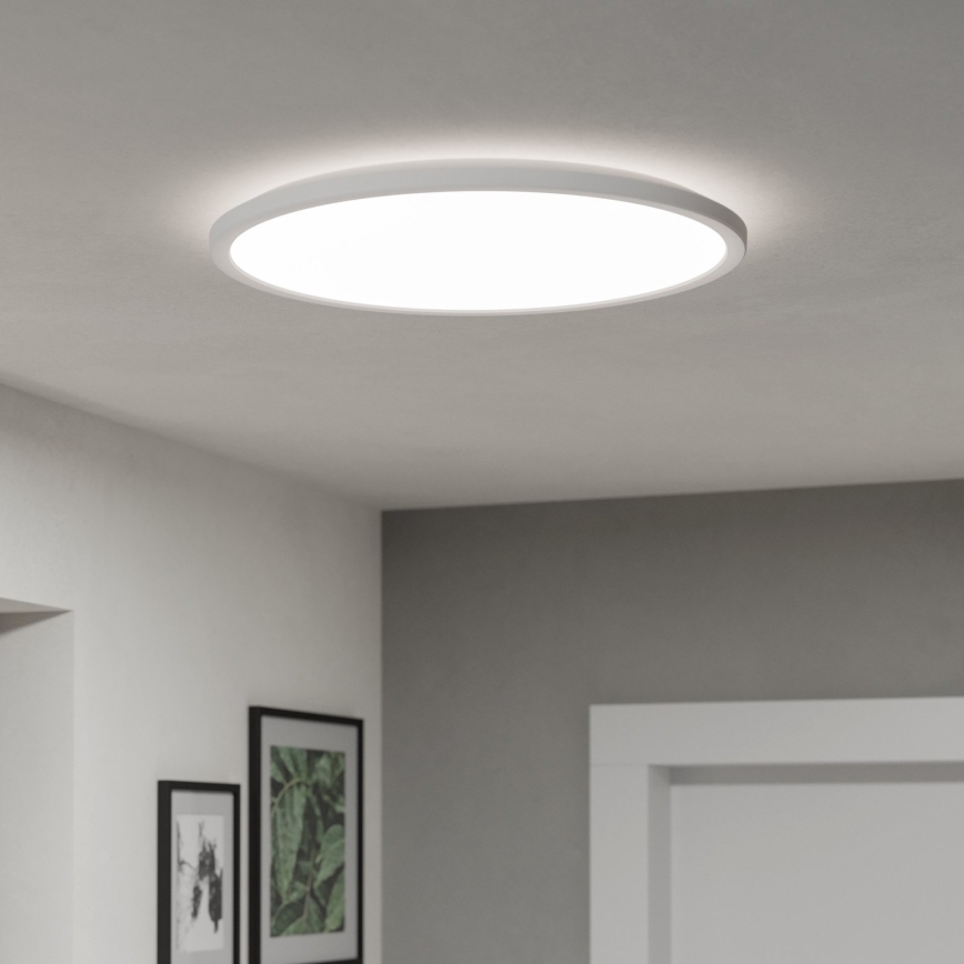 Eglo - LED Dimmable bathroom ceiling light LED/16,8W/230V 2700-6500K pr.50 cm IP44 white + remote control