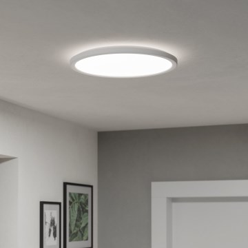 Eglo - LED Dimmable bathroom ceiling light LED/18,5W/230V 2700-6500K d. 38,9 cm IP44 white + remote control