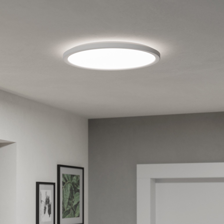 Eglo - LED Dimmable bathroom ceiling light LED/18,5W/230V 2700-6500K d. 38,9 cm IP44 white + remote control