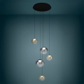 Eglo - LED dimmable cable-suspended pendant light 5xLED/5.8W/230V 2200-6500K black/beige/smoke + remote control