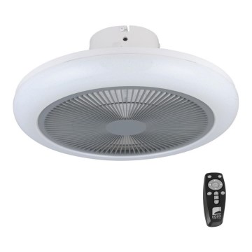 Eglo - LED Dimmable ceiling fan LED/25,5W/230V grey + remote control