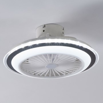 Eglo - LED Dimmable ceiling fan LED/25,5W/230V white/grey 2700-6500K + remote control