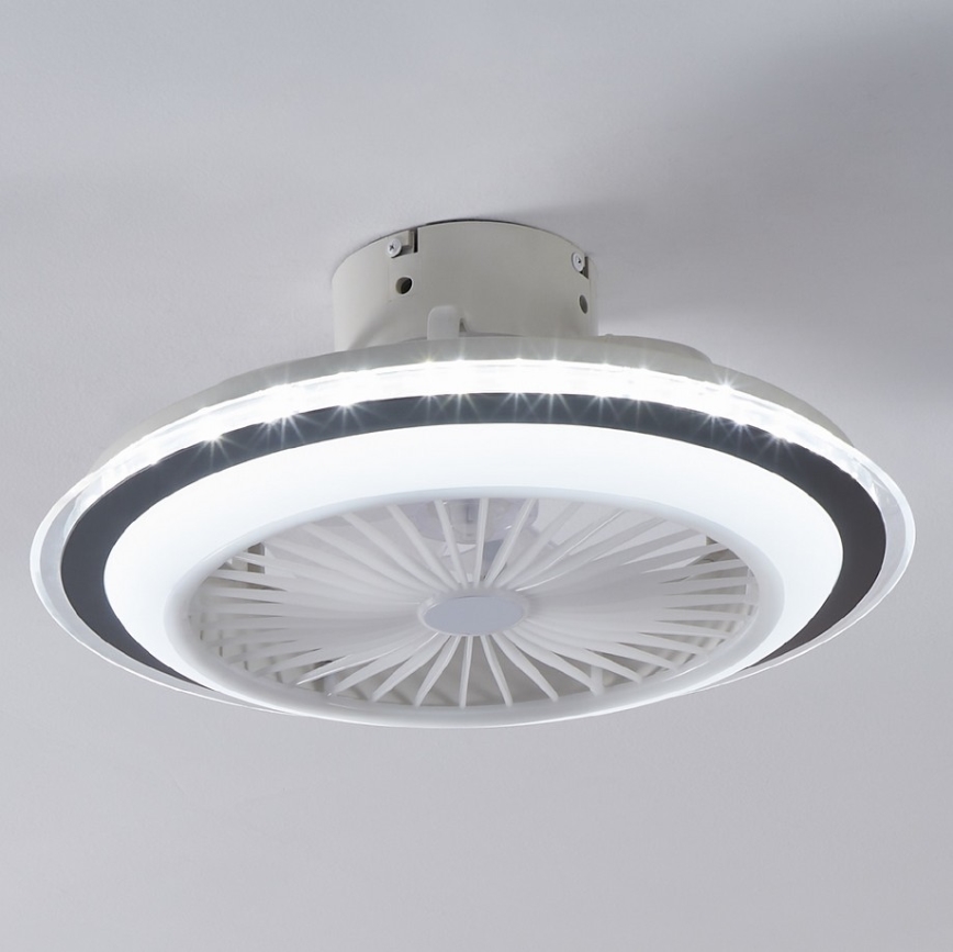 Eglo - LED Dimmable ceiling fan LED/25,5W/230V white/grey 2700-6500K + remote control
