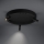 Eglo - LED Dimmable ceiling light 3xLED/8W/230V + 3xLED/8,5W 3000K black + remote control