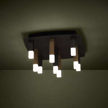 Eglo - LED Dimmable ceiling light 9xLED/3,1W/230V 3000K anthracite/gold