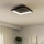 Eglo - LED Dimmable ceiling light LED/12W/230V 2700-6500K black + remote control