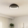 Eglo - LED Dimmable ceiling light LED/12W/230V 2700-6500K black + remote control